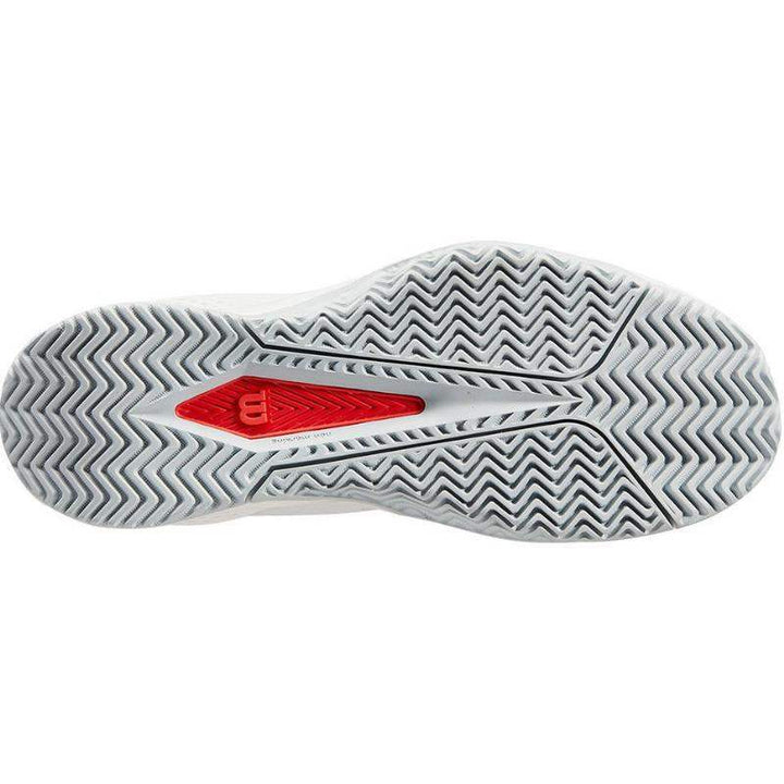 Sapatos femininos Wilson Rush Pro Lite branco azul pérola vermelho